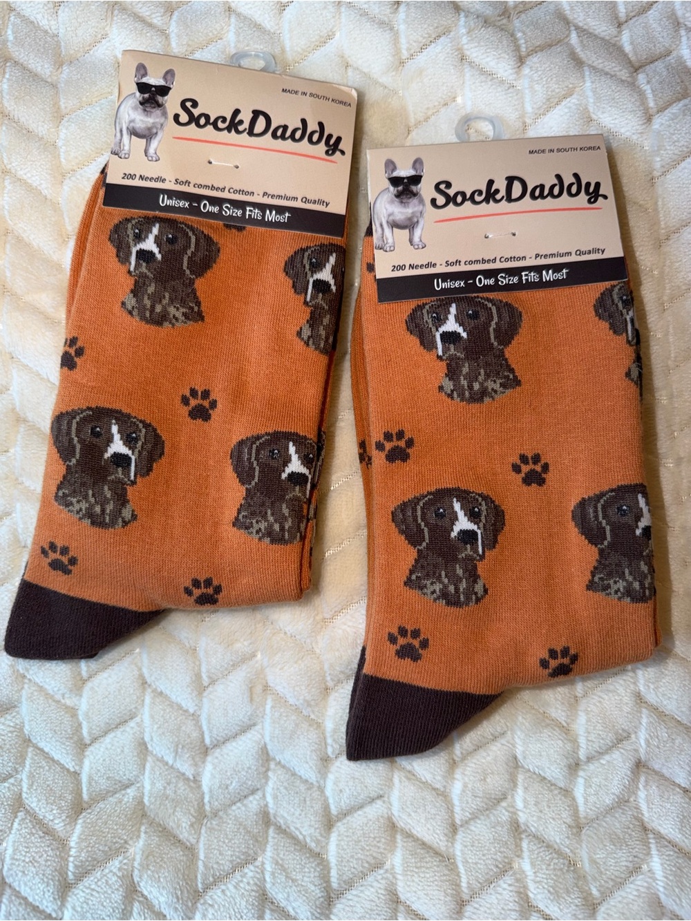 Sock Daddy German Shorthair Pointer Socks 2 Pair New With Tags